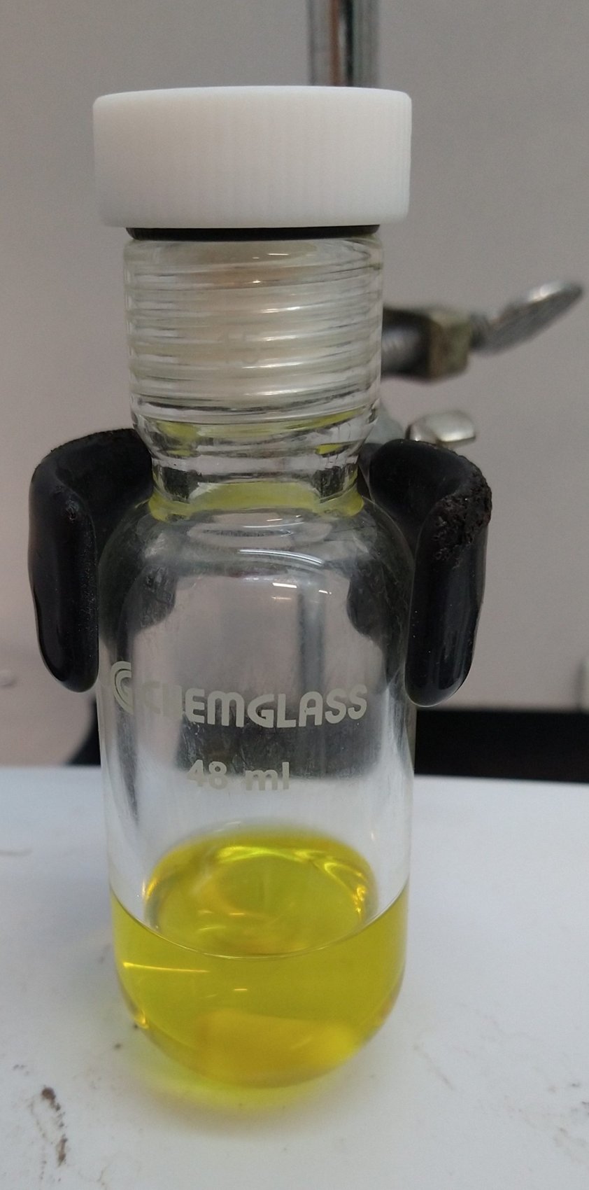 Laboratory synthesis and purification photograph