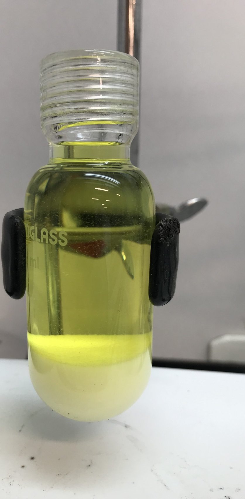 Laboratory synthesis and purification photograph